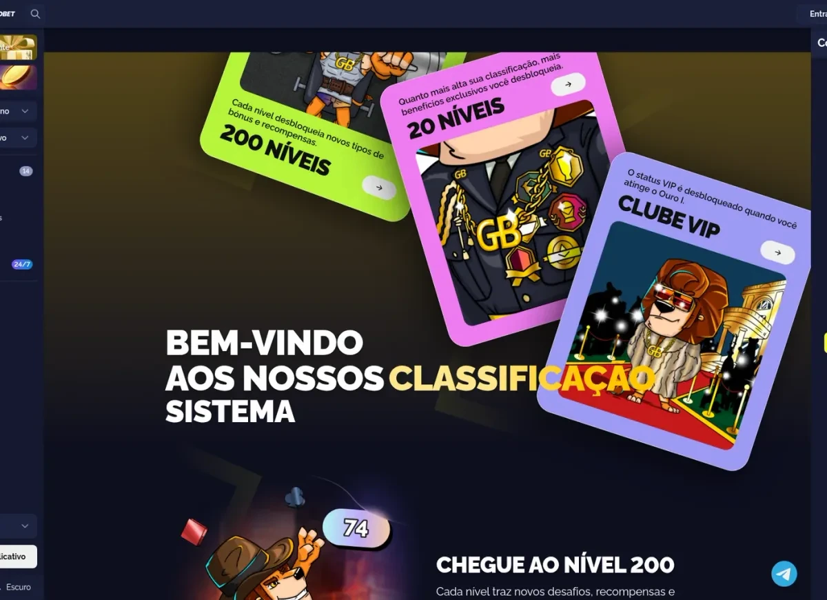 Goldbet: como o sistema de níveis é apresentado
